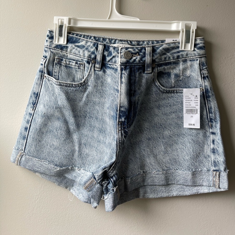 PacSun denim shorts size 25 waist